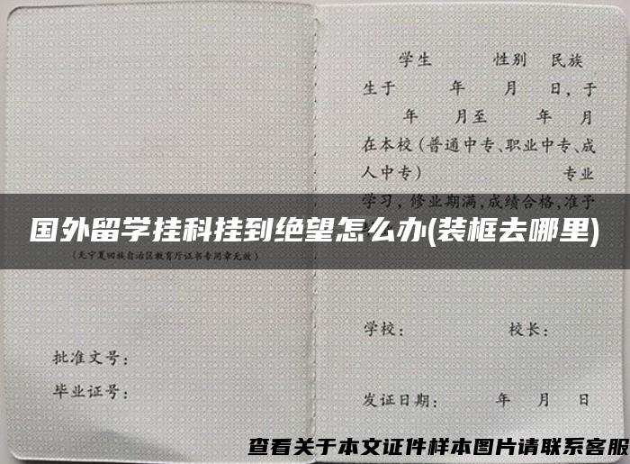 国外留学挂科挂到绝望怎么办(装框去哪里)