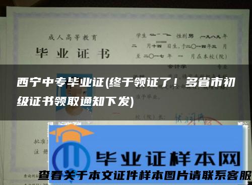 西宁中专毕业证(终于领证了！多省市初级证书领取通知下发)