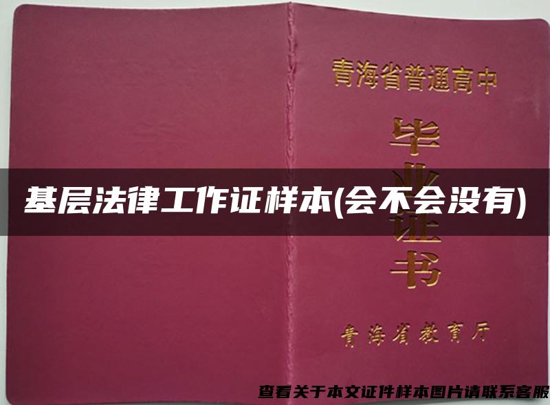 基层法律工作证样本(会不会没有)