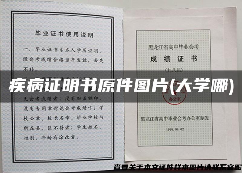 疾病证明书原件图片(大学哪)