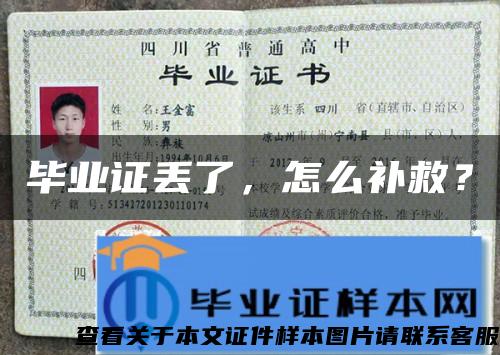 毕业证丢了，怎么补救？