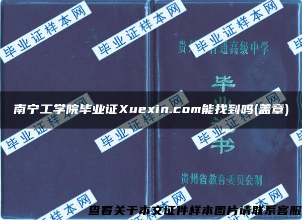 南宁工学院毕业证Xuexin.com能找到吗(盖章)