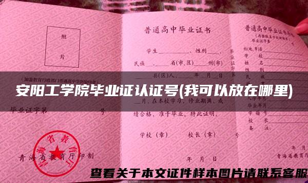 安阳工学院毕业证认证号(我可以放在哪里)