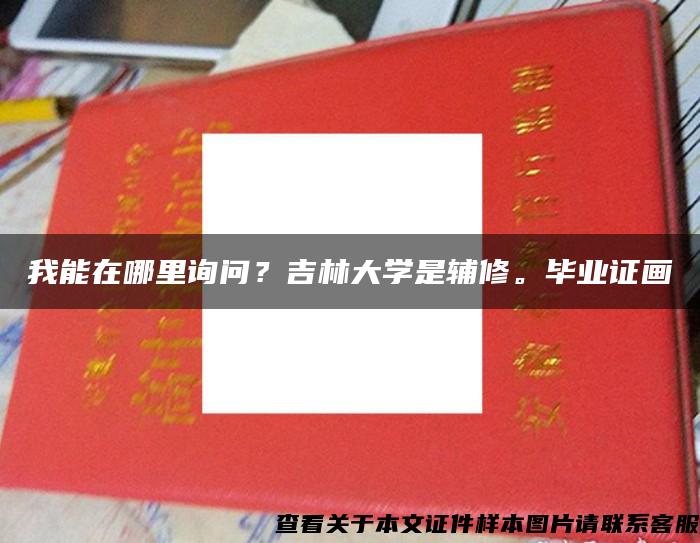 我能在哪里询问？吉林大学是辅修。毕业证画