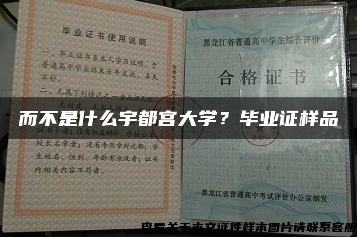 而不是什么宇都宫大学？毕业证样品