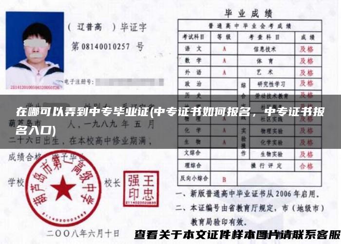 在哪可以弄到中专毕业证(中专证书如何报名，中专证书报名入口)