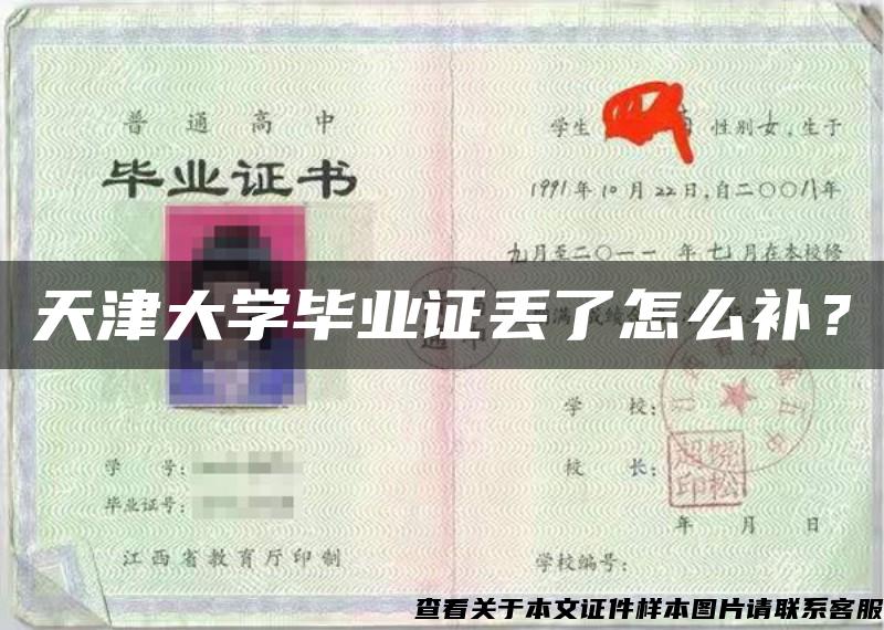 天津大学毕业证丢了怎么补？