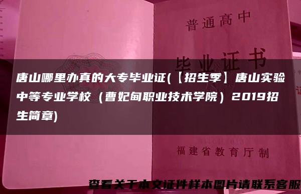 唐山哪里办真的大专毕业证(【招生季】唐山实验中等专业学校（曹妃甸职业技术学院）2019招生简章)