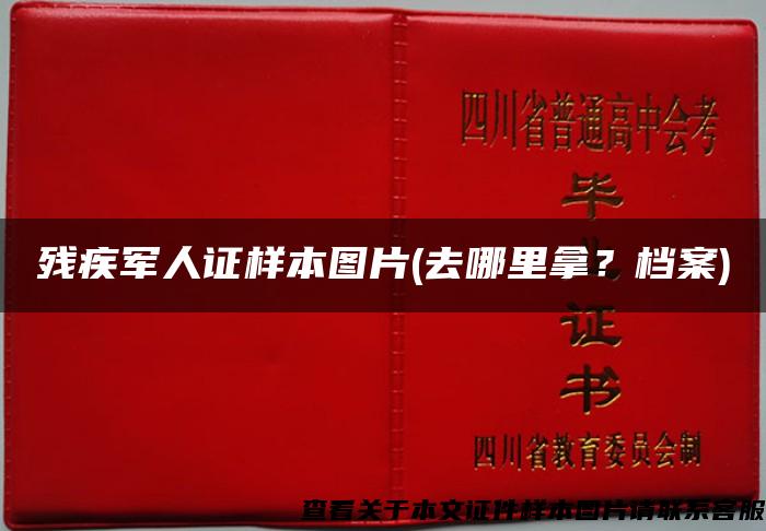 残疾军人证样本图片(去哪里拿？档案)