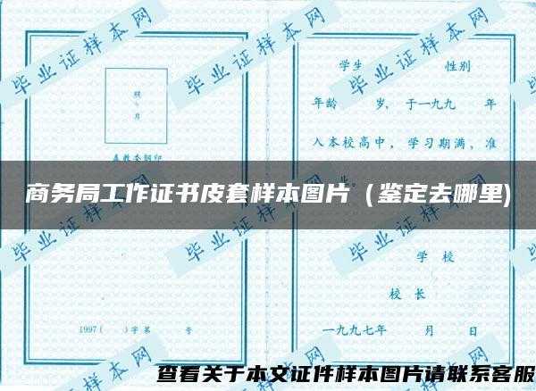 商务局工作证书皮套样本图片（鉴定去哪里)