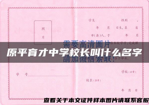 原平育才中学校长叫什么名字