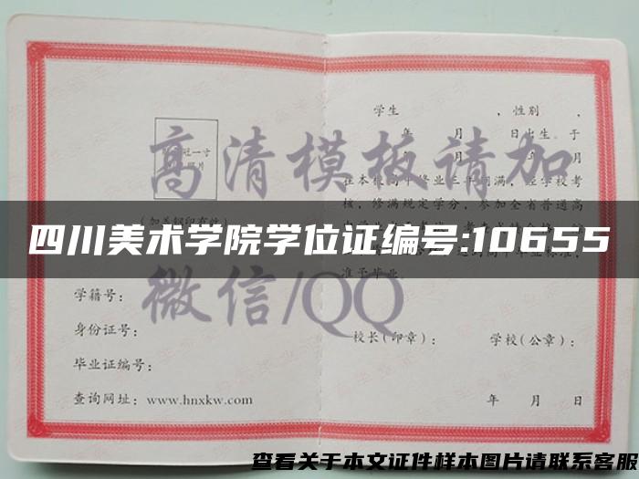 四川美术学院学位证编号:10655