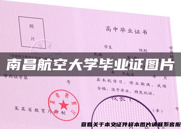 南昌航空大学毕业证图片