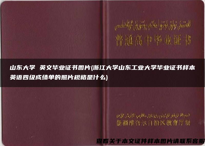 山东大学 英文毕业证书图片(浙江大学山东工业大学毕业证书样本英语四级成绩单的照片规格是什么)