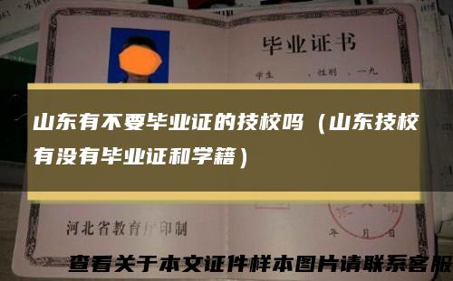 山东有不要毕业证的技校吗（山东技校有没有毕业证和学籍）