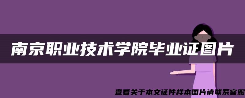 南京职业技术学院毕业证图片