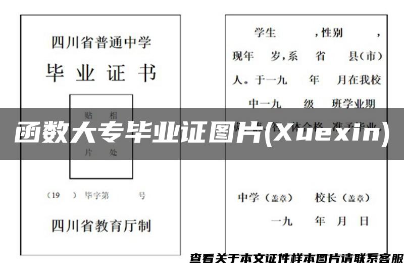 函数大专毕业证图片(Xuexin)