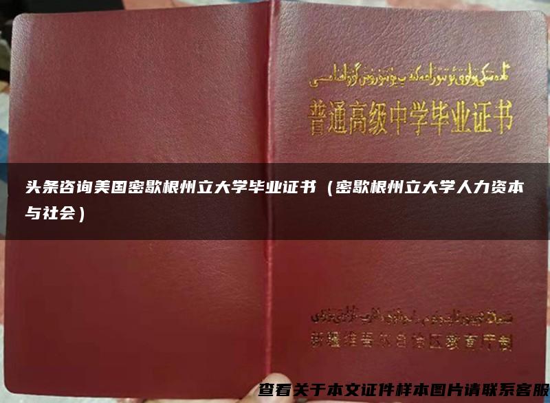 头条咨询美国密歇根州立大学毕业证书（密歇根州立大学人力资本与社会）