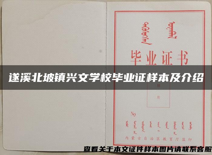 遂溪北坡镇兴文学校毕业证样本及介绍