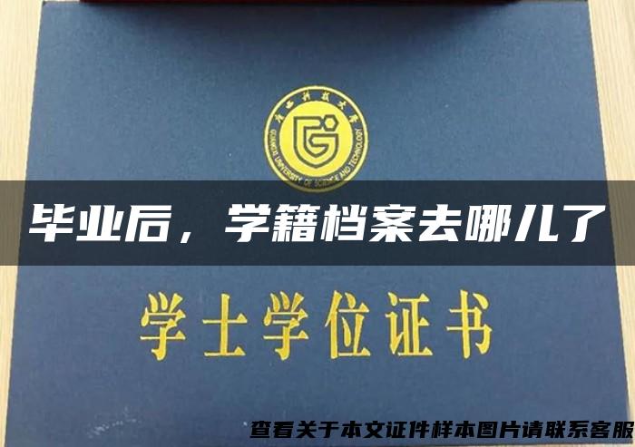 毕业后，学籍档案去哪儿了