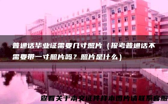 普通话毕业证需要几寸照片（报考普通话不需要带一寸照片吗？照片是什么）