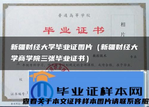 新疆财经大学毕业证图片（新疆财经大学商学院三张毕业证书）