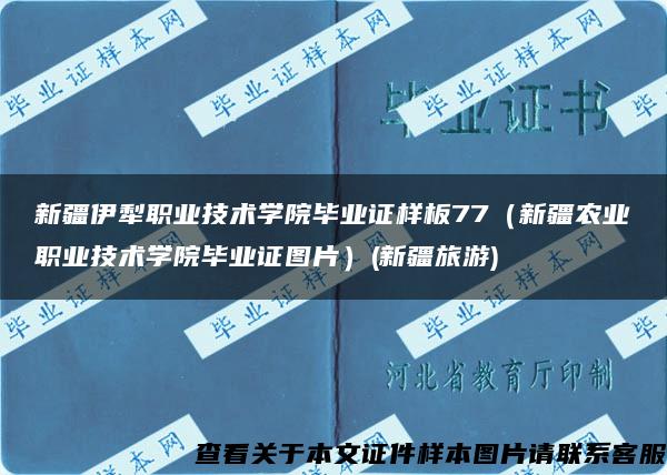 新疆伊犁职业技术学院毕业证样板77（新疆农业职业技术学院毕业证图片）(新疆旅游)