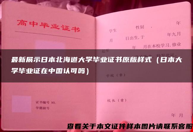 最新展示日本北海道大学毕业证书原版样式（日本大学毕业证在中国认可吗）