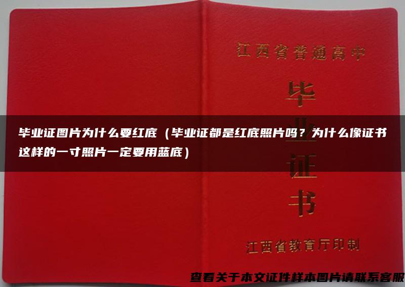 毕业证图片为什么要红底（毕业证都是红底照片吗？为什么像证书这样的一寸照片一定要用蓝底）