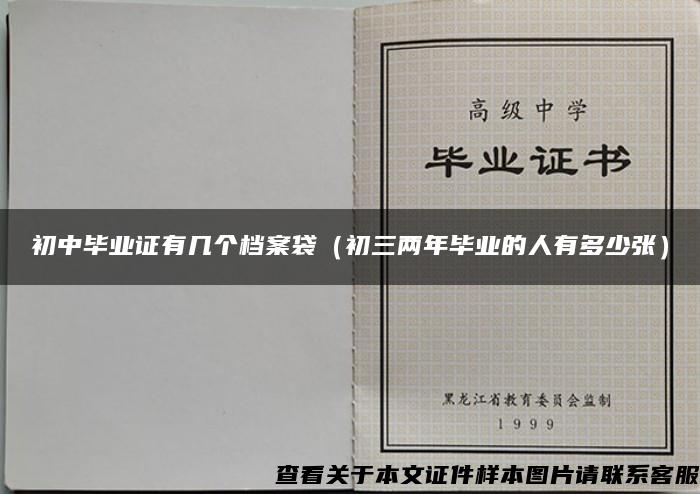 初中毕业证有几个档案袋（初三两年毕业的人有多少张）