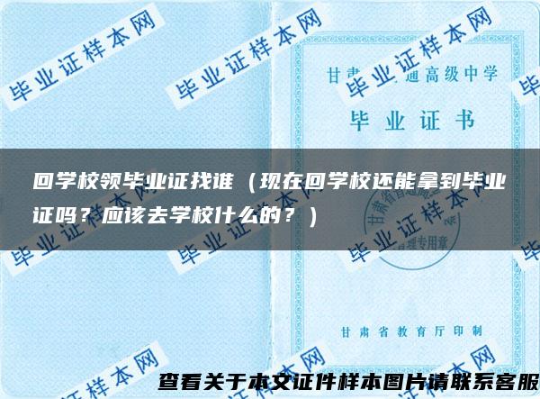 回学校领毕业证找谁（现在回学校还能拿到毕业证吗？应该去学校什么的？）