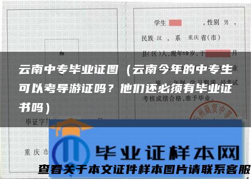 云南中专毕业证图（云南今年的中专生可以考导游证吗？他们还必须有毕业证书吗）