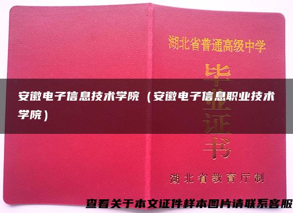 安徽电子信息技术学院（安徽电子信息职业技术学院）