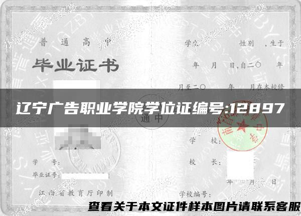 辽宁广告职业学院学位证编号:12897