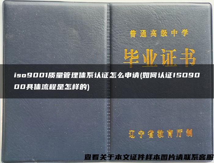 iso9001质量管理体系认证怎么申请(如何认证ISO9000具体流程是怎样的)