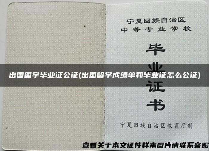 出国留学毕业证公证(出国留学成绩单和毕业证怎么公证)