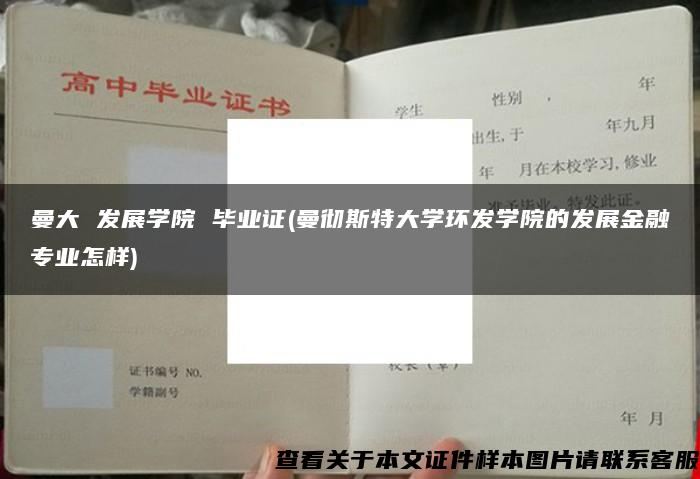 曼大 发展学院 毕业证(曼彻斯特大学环发学院的发展金融专业怎样)