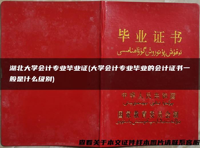 湖北大学会计专业毕业证(大学会计专业毕业的会计证书一般是什么级别)