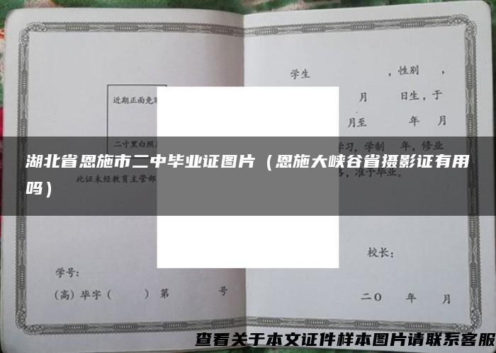 湖北省恩施市二中毕业证图片（恩施大峡谷省摄影证有用吗）