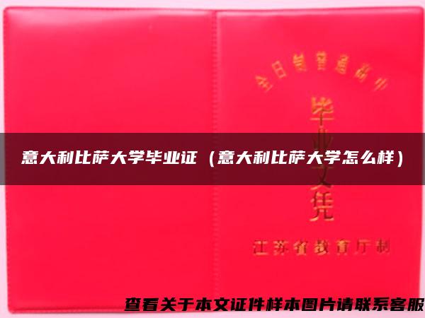 意大利比萨大学毕业证（意大利比萨大学怎么样）