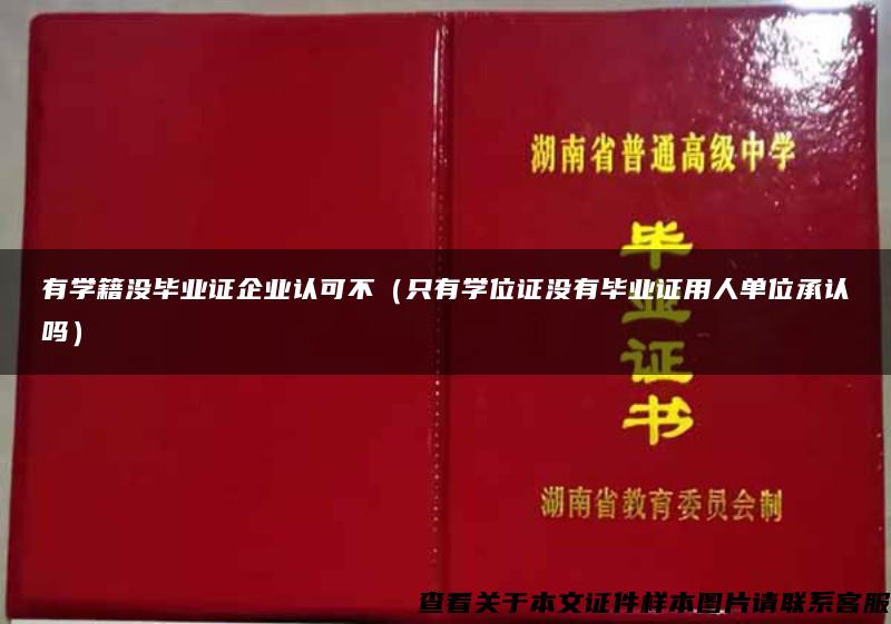 有学籍没毕业证企业认可不（只有学位证没有毕业证用人单位承认吗）