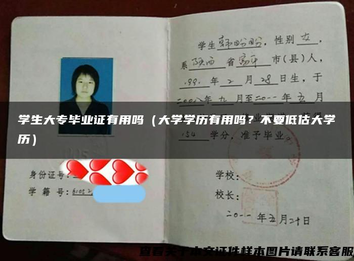 学生大专毕业证有用吗（大学学历有用吗？不要低估大学历）