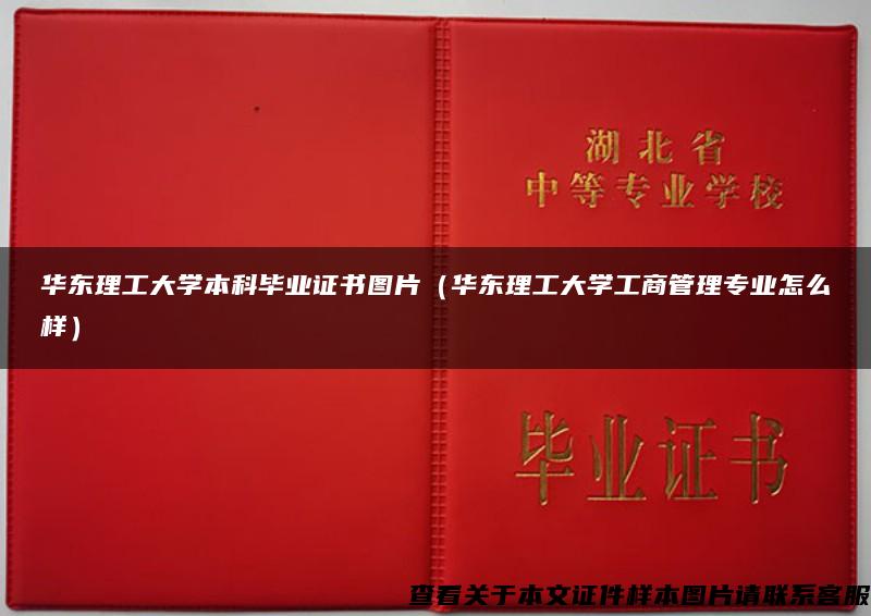 华东理工大学本科毕业证书图片（华东理工大学工商管理专业怎么样）