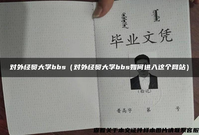 对外经贸大学bbs（对外经贸大学bbs如何进入这个网站）