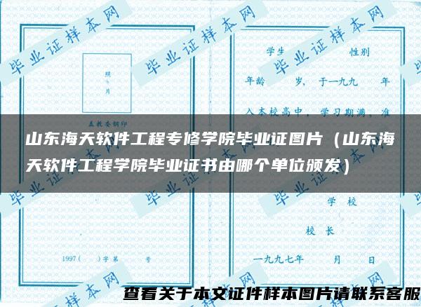 山东海天软件工程专修学院毕业证图片（山东海天软件工程学院毕业证书由哪个单位颁发）