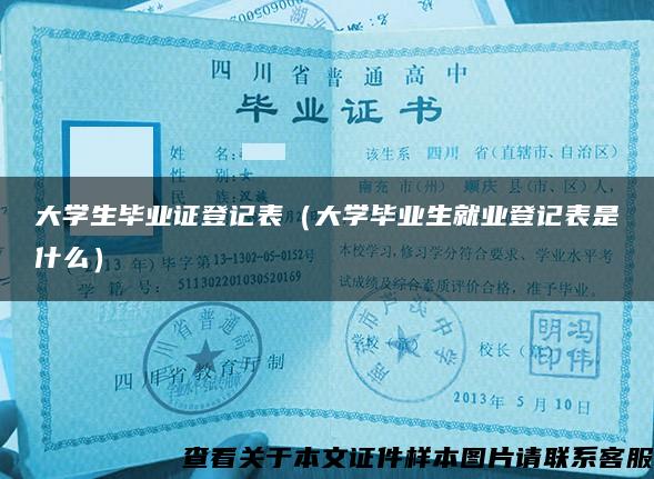 大学生毕业证登记表（大学毕业生就业登记表是什么）