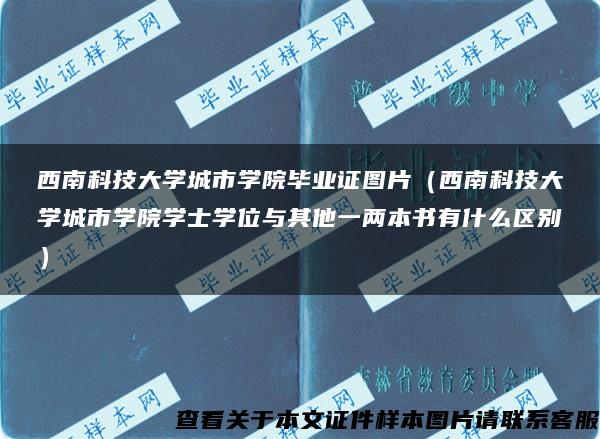 西南科技大学城市学院毕业证图片（西南科技大学城市学院学士学位与其他一两本书有什么区别）