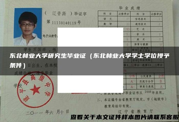 东北林业大学研究生毕业证（东北林业大学学士学位授予条件）