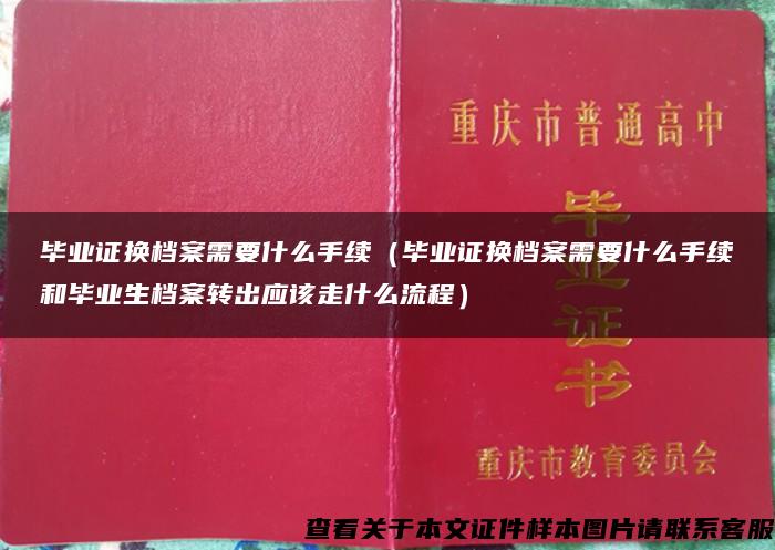 毕业证换档案需要什么手续（毕业证换档案需要什么手续和毕业生档案转出应该走什么流程）