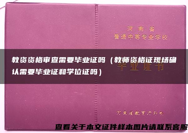 教资资格审查需要毕业证吗（教师资格证现场确认需要毕业证和学位证吗）